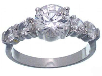 **GORGEOUS**Fine Silver**1.25ct Engagement Ring**Size 10**