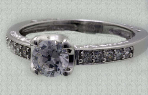 0.75ct Simulated Diamond Solitaire Ring Size 7/ 8