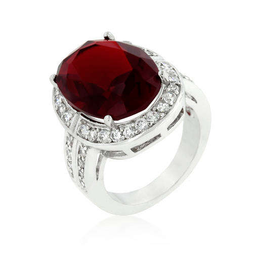 **JUST ARRIVED**LUCIOUS Red Ruby and Diamond CZ Dress Ring**Size 6/9/10**