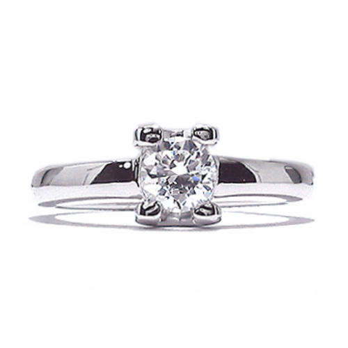 0.47ct Solitiare CZ ring in Silver- Size 7/ 8
