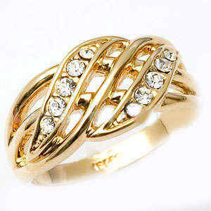 ***Gold PLATED CZ Wedding Band**