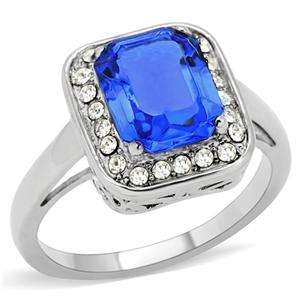 3.22ctw Austrian Crystal Stainless Steel Dress Ring Size 5/6/7/8/10