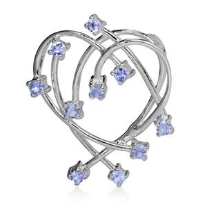 **GORGEOUS**925 STERLING SILVER**0.40ctw Natural Tanzanite Pendant**