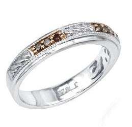 0.11ctw Natural Diamond Band in Silver- Size 9