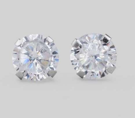 4.50ctw Cubic Zirconia Studs in Silver
