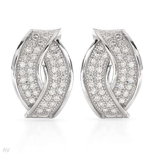 0.67ctw CubicZirconia Studs in 925 Sterling Silver