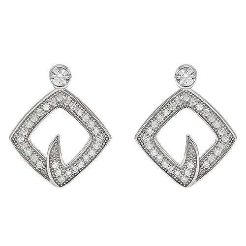 CubicZirconia Studs in 925 Sterling Silver