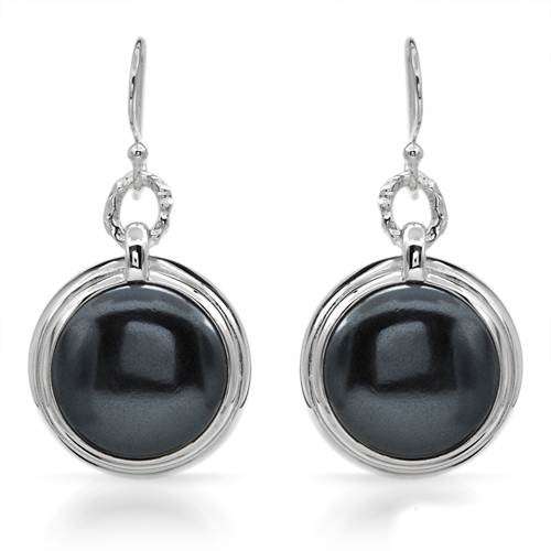 Hematite Drop Earrings in 925 Sterling Silver