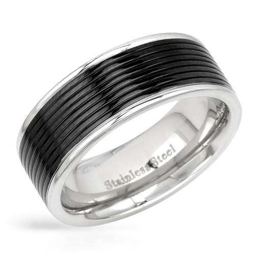 Men`s Two Tone Stainless Steel Band -Size 9, 11