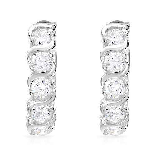 2.00ctw CubicZirconia Earrings in 925 Sterling Silver