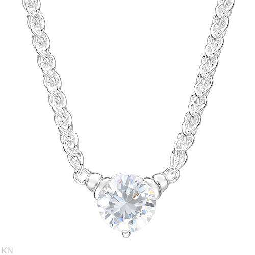 3.75ctw Pendant with 925 Sterling Silver Chain