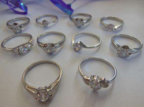 Women`s CZ Rings 10 RINGS