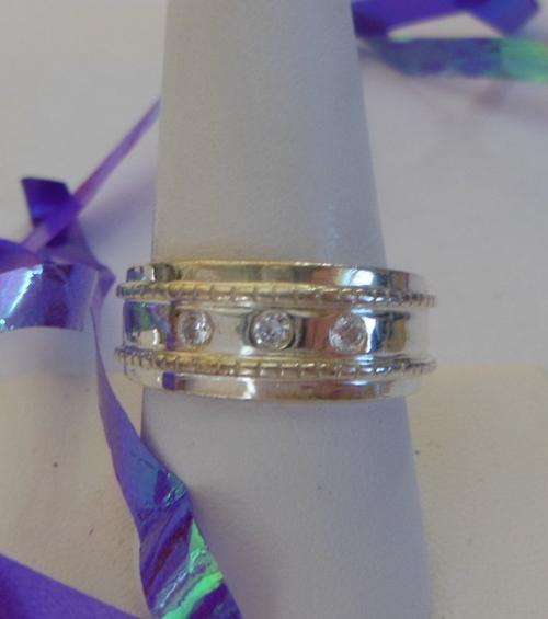 925 Sterling Silver 8mm Band- Size 9