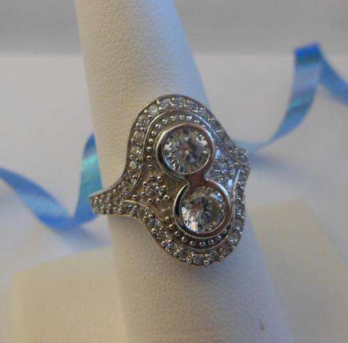 1.23ct CZ Twin Ring- Size 6