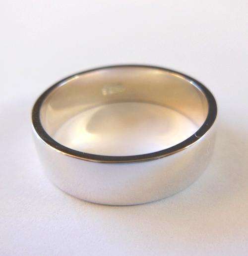 5.5mm Flat 925 Sterling Silver Band- Size 9