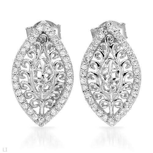 1.24ctw CubicZirconia Earrings in 925 Sterling Silver