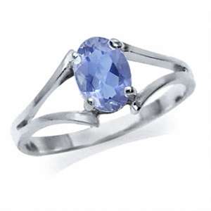 0.76ctw Natural Iolite Ring in 925 Sterling Silver- Size I
