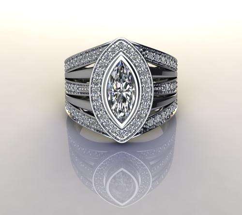 *CD DESIGNER JEWELRY*1.83ctw CZ Dress Ring in 925 Sterling Silver*Size R*