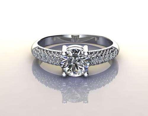 *CD DESIGNER JEWELRY*Sparkling 1.24 total carat weght Cr. Diamond Ring**Sterling Silver