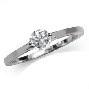 0.50ctw Natural Topaz Ring in 925 Sterling Silver- Size 10
