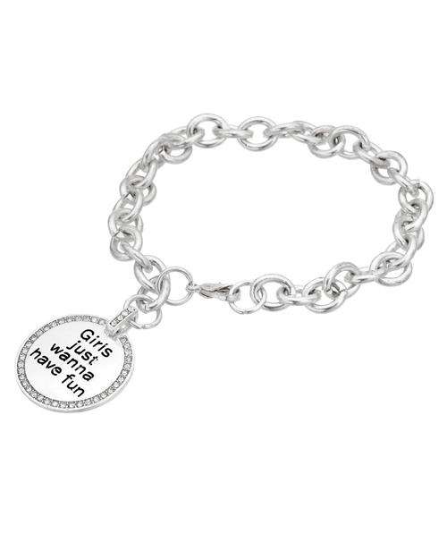 Girls Just want to Have Fun Charm Bracelet