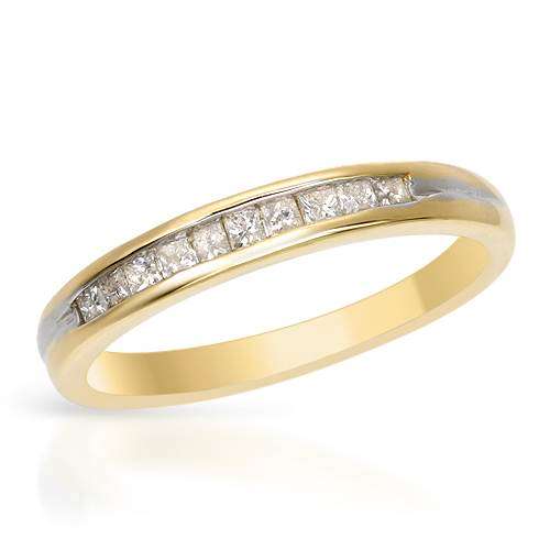 0.25ctw Natural Diamond Band in 10K Yellow Gold
