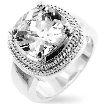 3.80ct Cubic Zirconia Costume Ring- Size 10