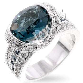 Greenish Blue Ovaline Dress Ring**Sizes 5/6/8/9/10**