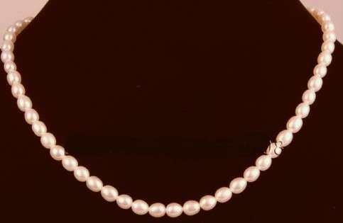 Freshwater Bean Shaped Pearl Necklace