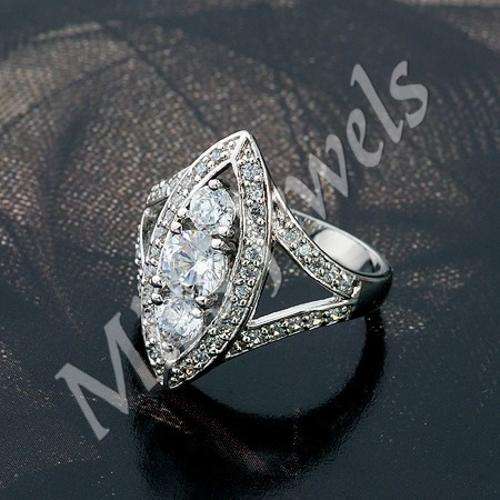 Clear Round CZ Dress Ring***Size 6/7**