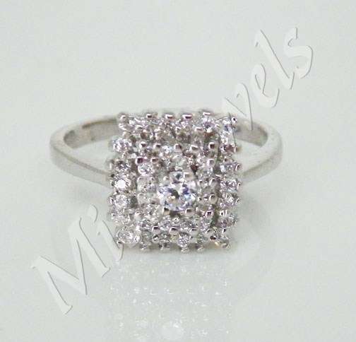 0.82ctw Clear CZ Engagement Style Ring***Size 6/8/9