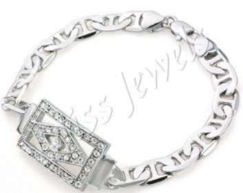 Cubic Zirconia Bracelet- 18cm*