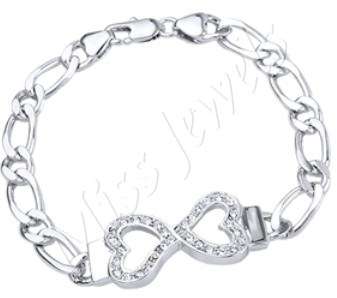 Cubic Zirconia Bracelet- 18cm*