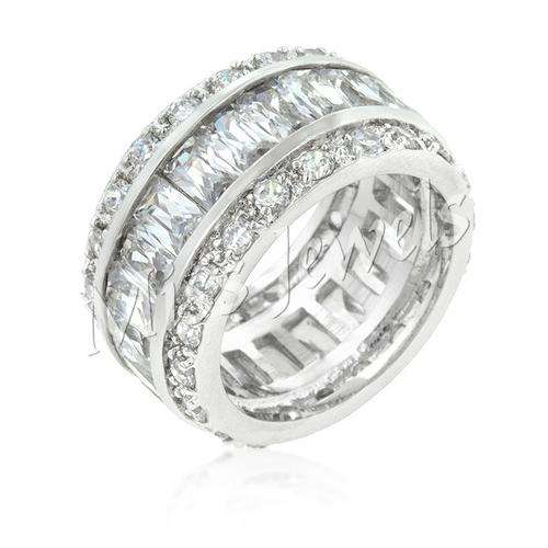 {{8.8ctw}} CubicZirconia Costume Eternity Band- Size 5/7/8/9/10