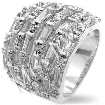18mm CubicZirconia Costume Wedding Band- Size 7-9