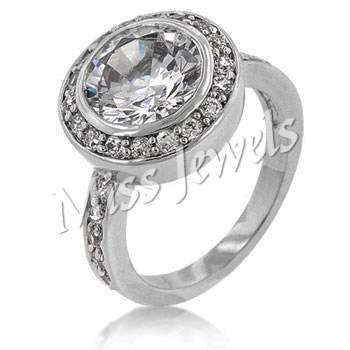 "Mienkie's Ring"- 3.15ct Simulated Diamond Engagement Ring- Size 5-10