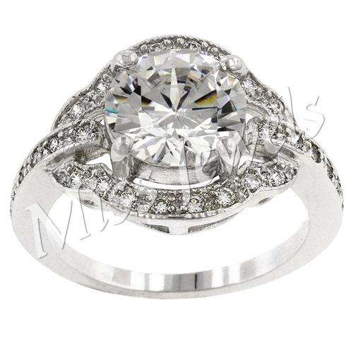 3ctw Antique Style Engagement Ring-  Size 6 - 10