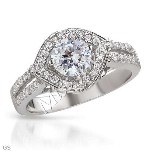 2.50ctw 925 Sterling Silver***Engagement Ring**Size 8