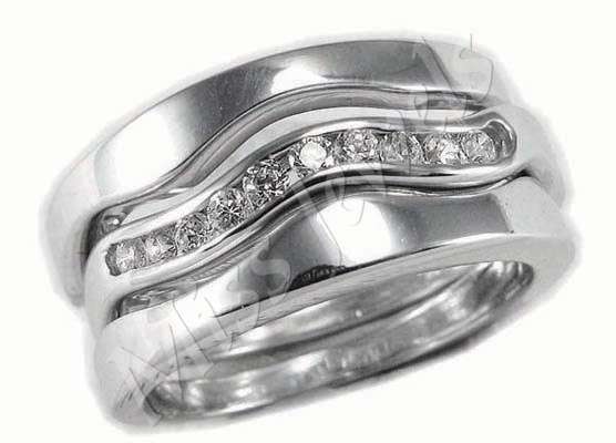 925 Sterling Silver**3 PIECE WEDDING SET***Size 8-10