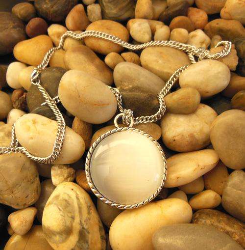 Simulated Moonstone Pendant