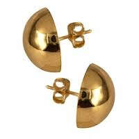 Guaranteed 9ct Yellow Gold - 6mm Dome Stud Earrings