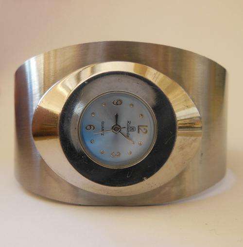 Silver Clip on Woman's Watch