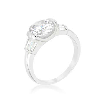 2.36ctw CZ Costume Style Ring- Size 7-9