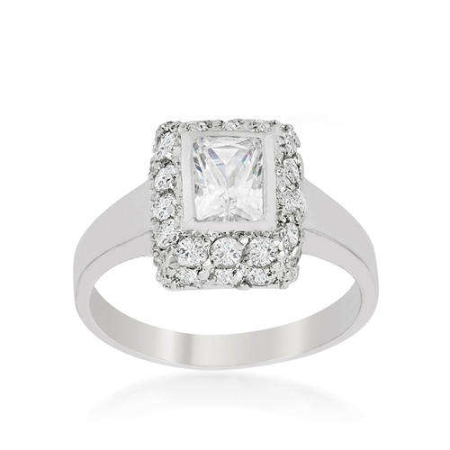 1.90ctw CZ  Ring in Sterling Silver