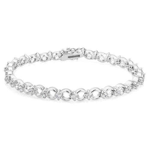 3.19ctw *Gorgeous* CZ Tennis Bracelet*21cm*