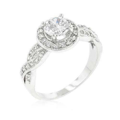 1.45ctw Cubic Zirconia Style Ring- Size 6