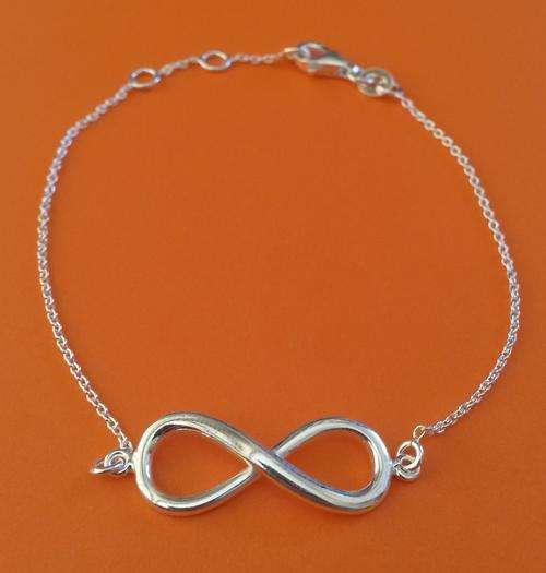 925 Sterling Silver Infinity Bracelet