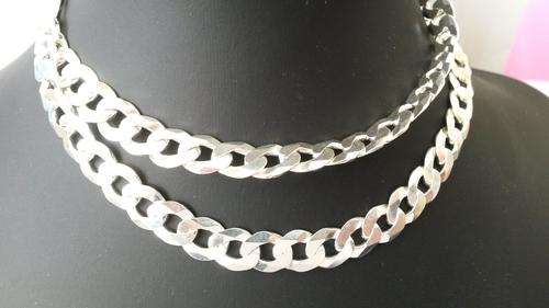 **NEW**Italian Import**55cm Mens Curb Chain in 925 Sterling Silver