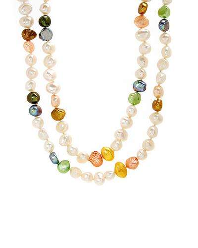 Multi Coloured Cultured Fresh water Pearl necklace