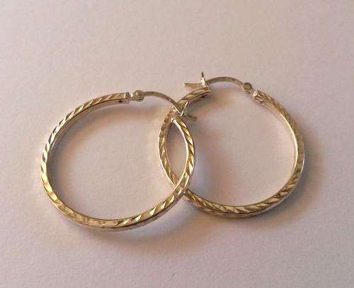 925 Sterling Silver hoop earrings